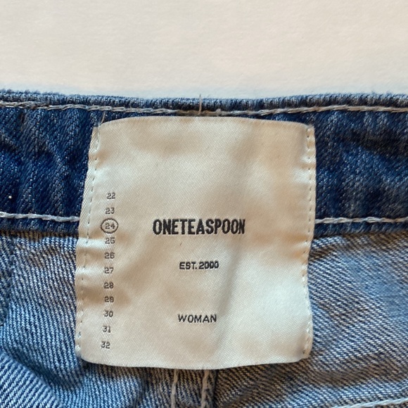 oneteaspoon denim shorts: size 24 (style: high waist bonita) - Picture 2 of 3